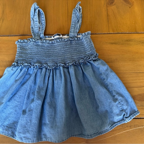 Janie and Jack Girls Denim Tank Top Size 8 - Picture 1 of 2
